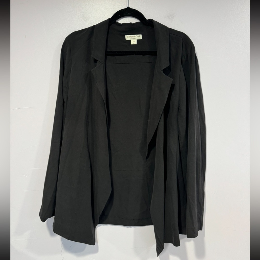 Coldwater creek black blazer looking cardigan